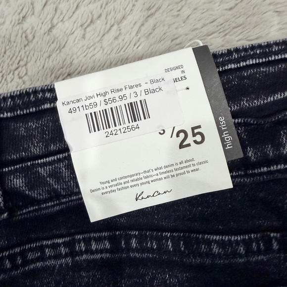 KanCan Charcoal Flare Jeans - Picture 3 of 3